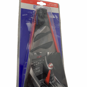 SPARCO - Forro para palanca de carro - una pieza - Rojo/Negro