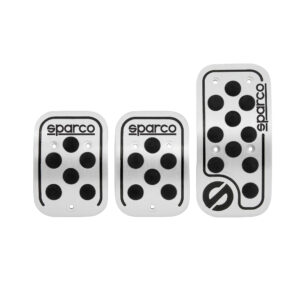 SPARCO -Pedales para carros manuales - tres piezas - Negro
