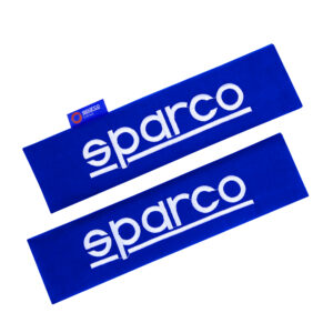 SPARCO - Protector  de cinturón de carro - dos piezas - Azul